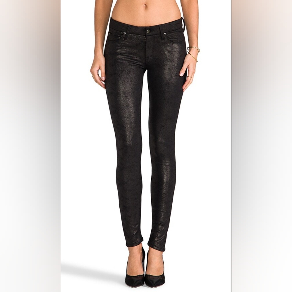 MOTHER The Looker Cracked Shadow Skinny Pants Jeans Leggings 26